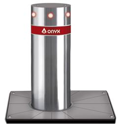 Pilona automática  en Acero Inoxidable Onyx.  Altura 900 mm diámetro 220 mm.[ONYX]