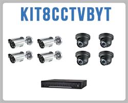 Kit de CCTV que incluye 1 DVR modelo LTD2308SE-C, 4 cmaras bullet modelo LTCMR8952 y 4 cmaras domo turret LTCMT2162.[LTS]