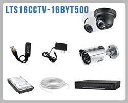 Kit de CCTV que incluye: 1 DVR modelo LTD2316SE-C, 8 cmaras bullet modelo LTCMR8952 y 8 cmaras domo turret LTCMT2162, 1 disco duro de 1 TB, 32 transceptores pig tail, 16 fuentes de 500 mA, 32 conectores hembra y 1 bobina de cable UTP Cat. 5e.[LTS]