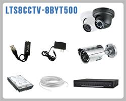 Kit de CCTV que incluye: 1 DVR modelo LTD2308SE-C, 4 cmaras bullet modelo LTCMR8952 y 4 cmaras domo turret LTCMT2162, 1 disco duro de 500 GB, 16 transceptores pig tail, 8 fuentes de 500 mA, 16 conectores hembra y 160 mts. de cable UTP Cat. 5e.[LTS]
