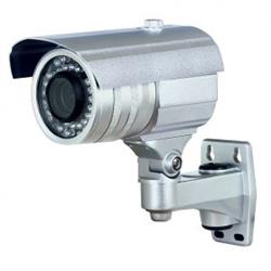 Cmara Tipo Bullet - 700 TVL, 1/4 sensor,2.8-12mm Lente Varifocal, 42 PC IR LED, 120 pies (36m), IP 66[LTS]