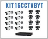 Kit de CCTV que incluye 1 DVR modelo LTD2316SE-C, 8 cámaras bullet modelo LTCMR8952 y 8 cámaras domo turret LTCMT2162.[LTS]