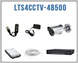 Kit de CCTV que incluye: 1 DVR modelo LTD2304SS-C, 4 cámaras bullet modelo LTCMR8952, 1 disco duro de 500 GB, 8 transceptores pig tail, 4 fuentes de 500 mA, 8 conectores hembra y 80 mts. de cable UTP Cat. 5e.[LTS]