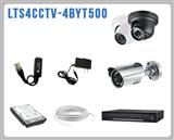 Kit de CCTV que incluye: 1 DVR modelo LTD2304SS-C, 2 cmaras bullet modelo LTCMR8952 y 2 cmaras domo turret LTCMT2162, 1 disco duro de 500 GB, 8 transceptores pig tail, 4 fuentes de 500 mA, 8 conectores hembra y 80 mts. de cable UTP Cat. 5e.[LTS]