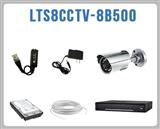 Kit de CCTV que incluye: 1 DVR modelo LTD2308SE-C, 8 cámaras bullet modelo LTCMR8952, 1 disco duro de 500 GB, 16 transceptores pig tail, 8 fuentes de 500 mA, 16 conectores hembra y 160 mts. de cable UTP Cat. 5e.[LTS]