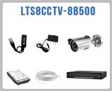 Kit de CCTV que incluye: 1 DVR modelo LTD2308SE-C, 8 cmaras bullet modelo LTCMR8952, 1 disco duro de 500 GB, 16 transceptores pig tail, 8 fuentes de 500 mA, 16 conectores hembra y 160 mts. de cable UTP Cat. 5e.[LTS]