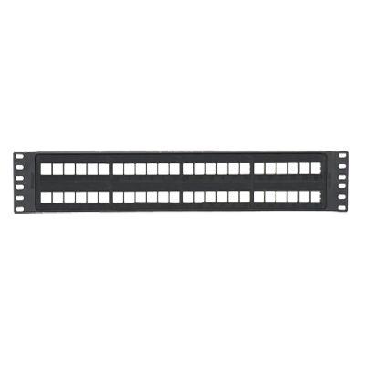 NKPPN48P / Panel de parcheo modular liso, 48 puertos, para pegar etiquetas