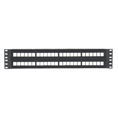 Panel de parcheo modular liso, 48 puertos, para pegar etiquetas/Redes, Cableado estructurado y Equipos especiales/Soluciones para Instituciones Gubernamentales