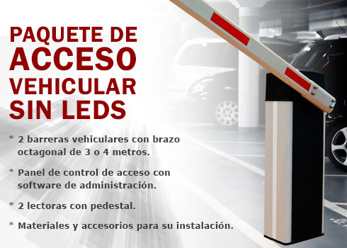 Paquete de acceso vehicular sin leds